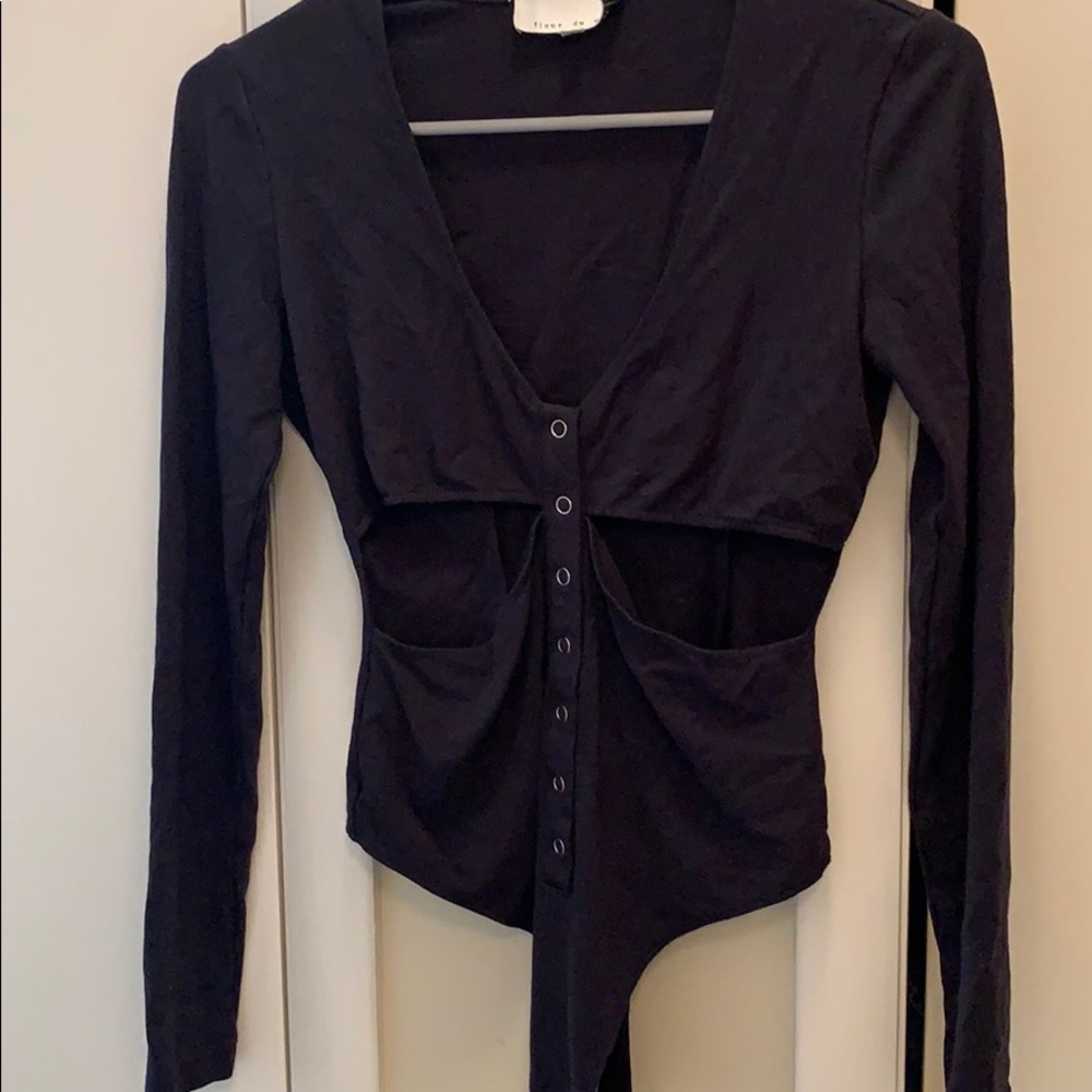 Fleur Du Mal Cutout Bodysuit